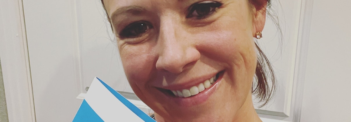 Close up of a smiling woman